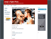 Tablet Screenshot of fightpicks.com
